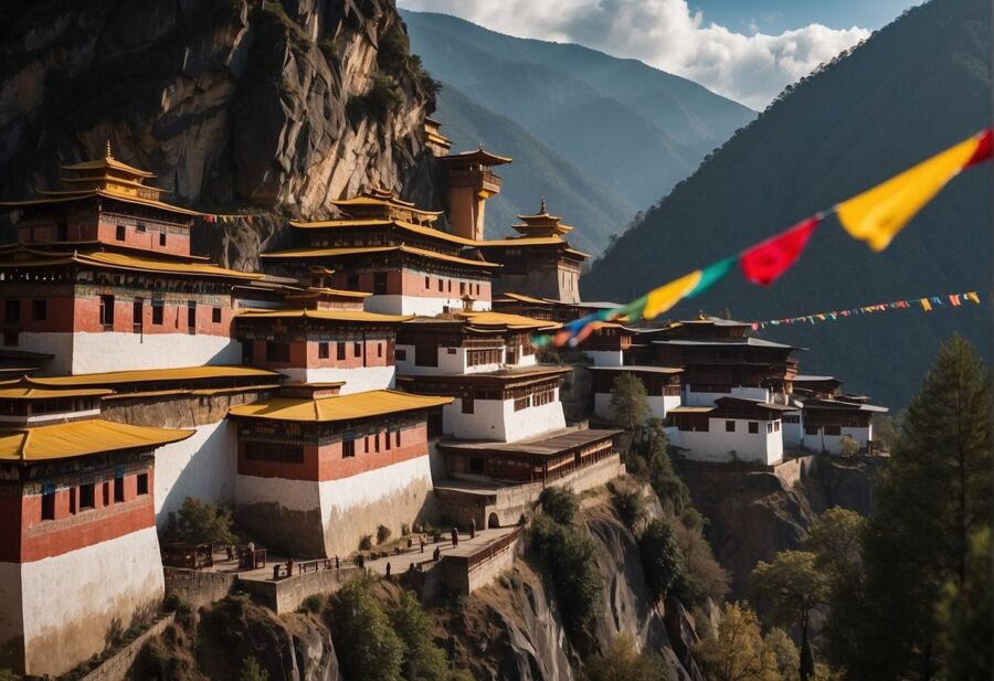bhutan tiger nest monastery mountain view