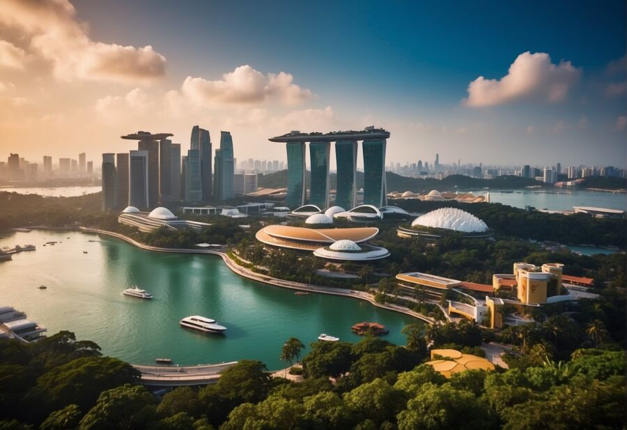 marina bay singapore skyline