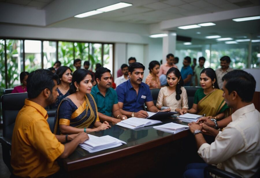 office meeting discussion team