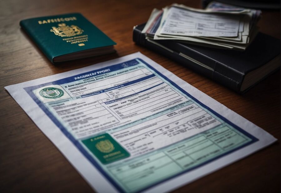passport application form document