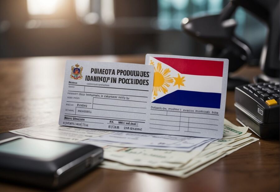 philippines tax forms on desk