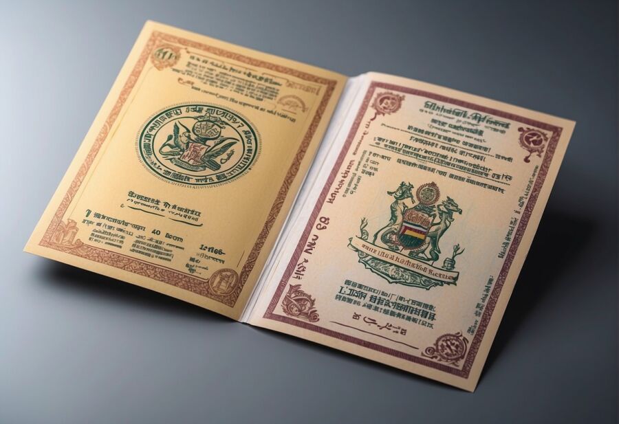 vintage passport designs