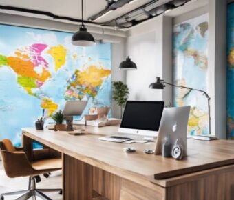 Expert travel agent office