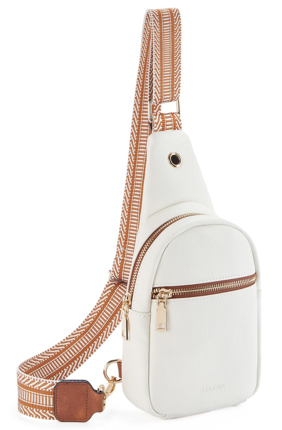 Telena Small Sling Bag for Women Leather Crossbody Fanny Packs Chest Bag 