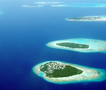 Aerial view of Atolls