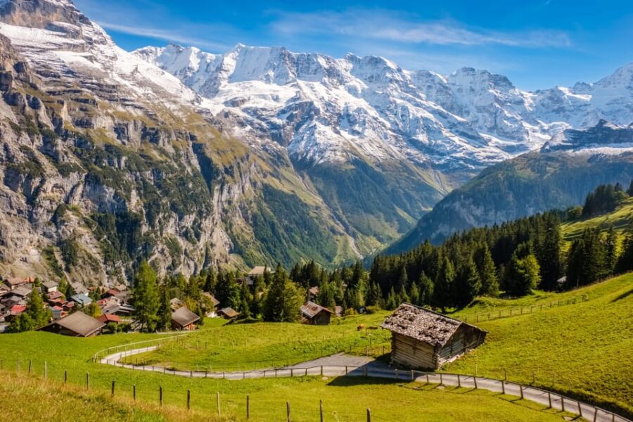 BASE Jumping in Lauterbrunnen, Switzerland
