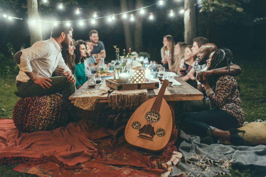 Backyard fun with family and friends