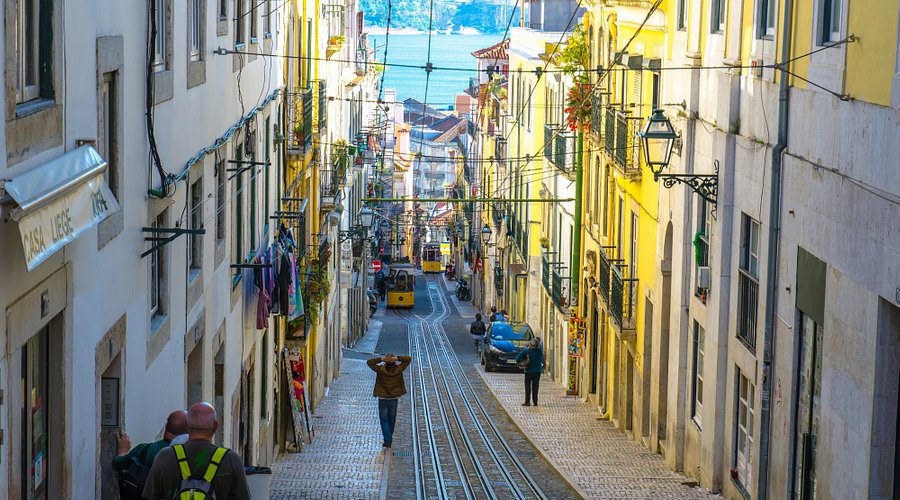 Streets of Bairro Alto in Portugal