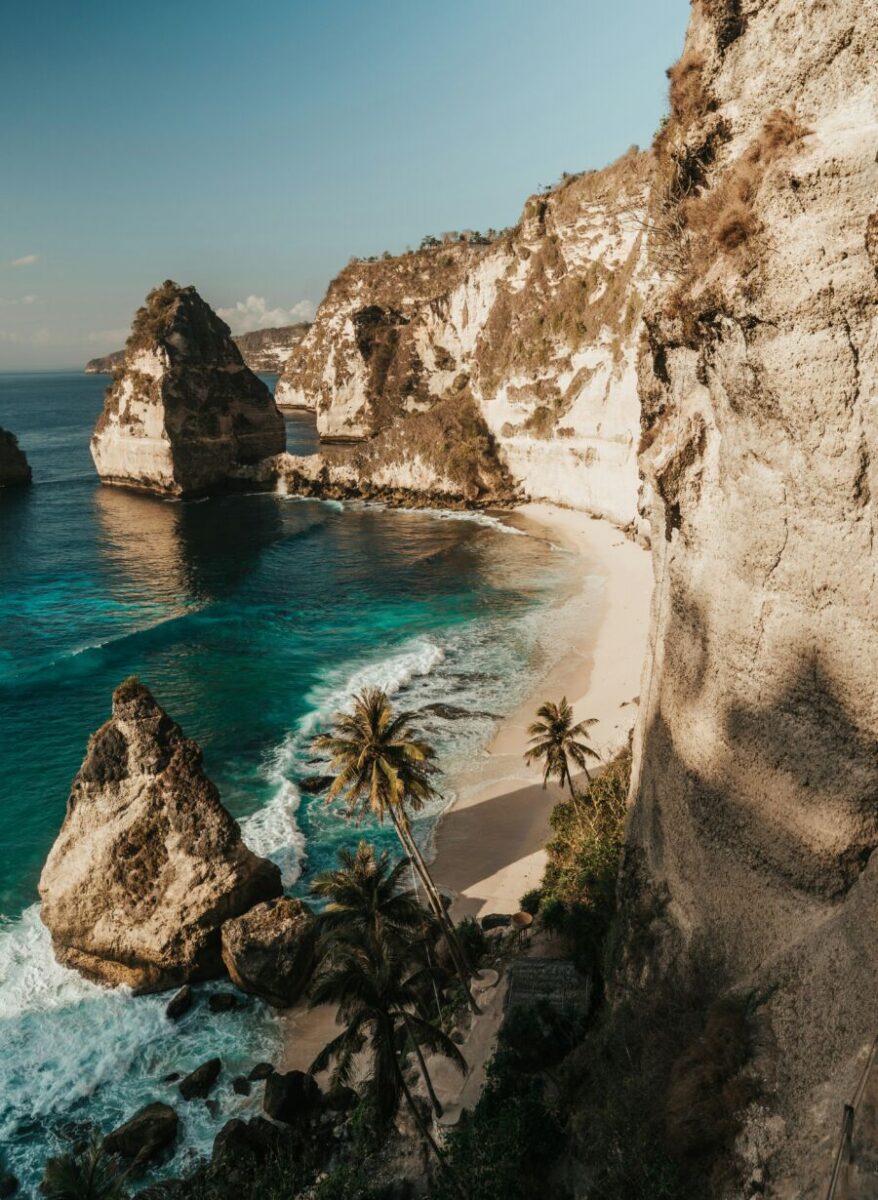 Beautiful beach scenery in Bali, Indonesia