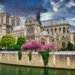 Beautiful shot of the Notre-Dame Cathedral in Paris France