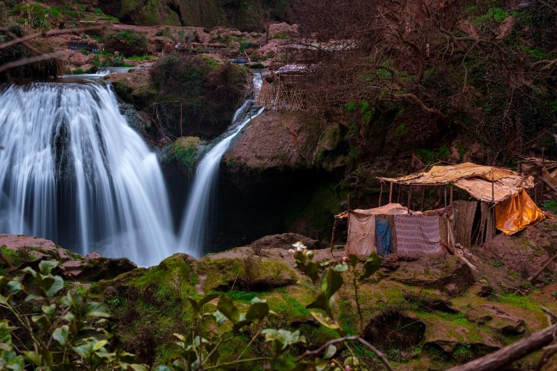 Berber village near Ouzoud waterfall in Morocco