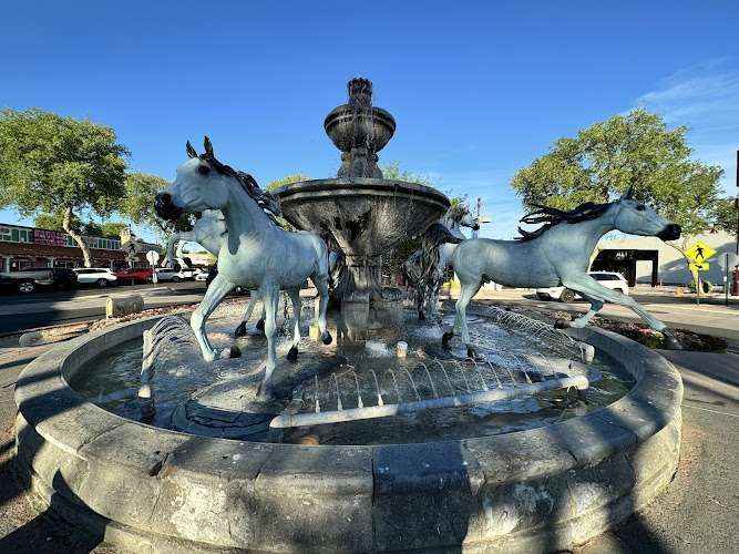 Bronze Horse Fountain by Bob Parks