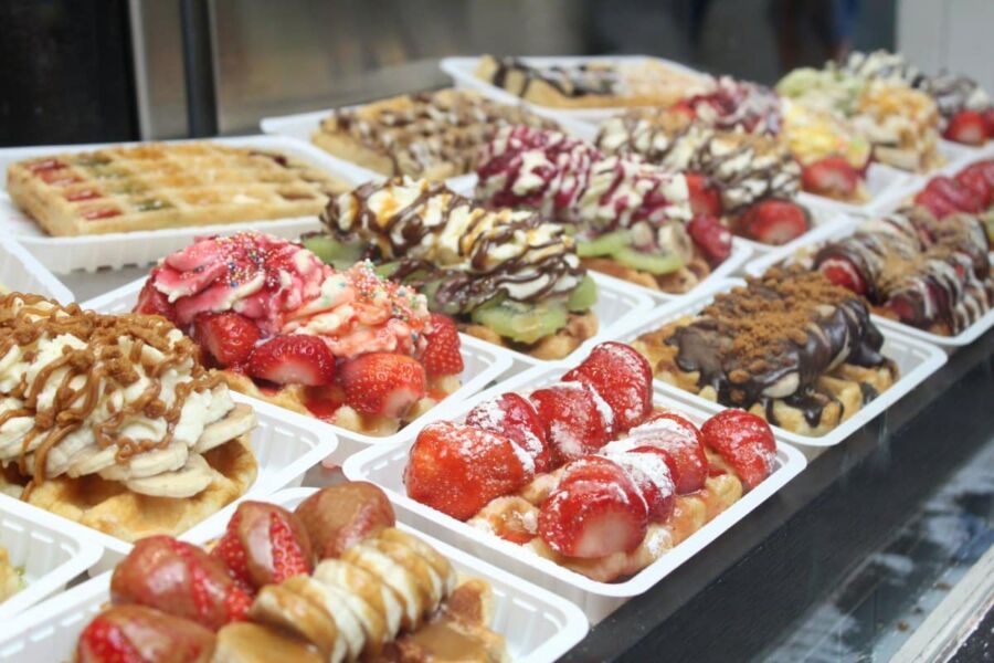 Brussels streets burst with the sweet scent of fresh waffles