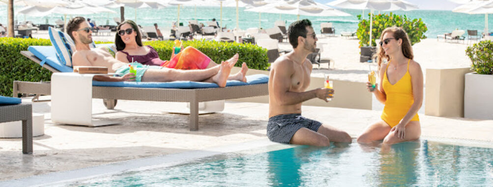 Tourists enjoying at Bucuti & Tara Beach Resort Aruba