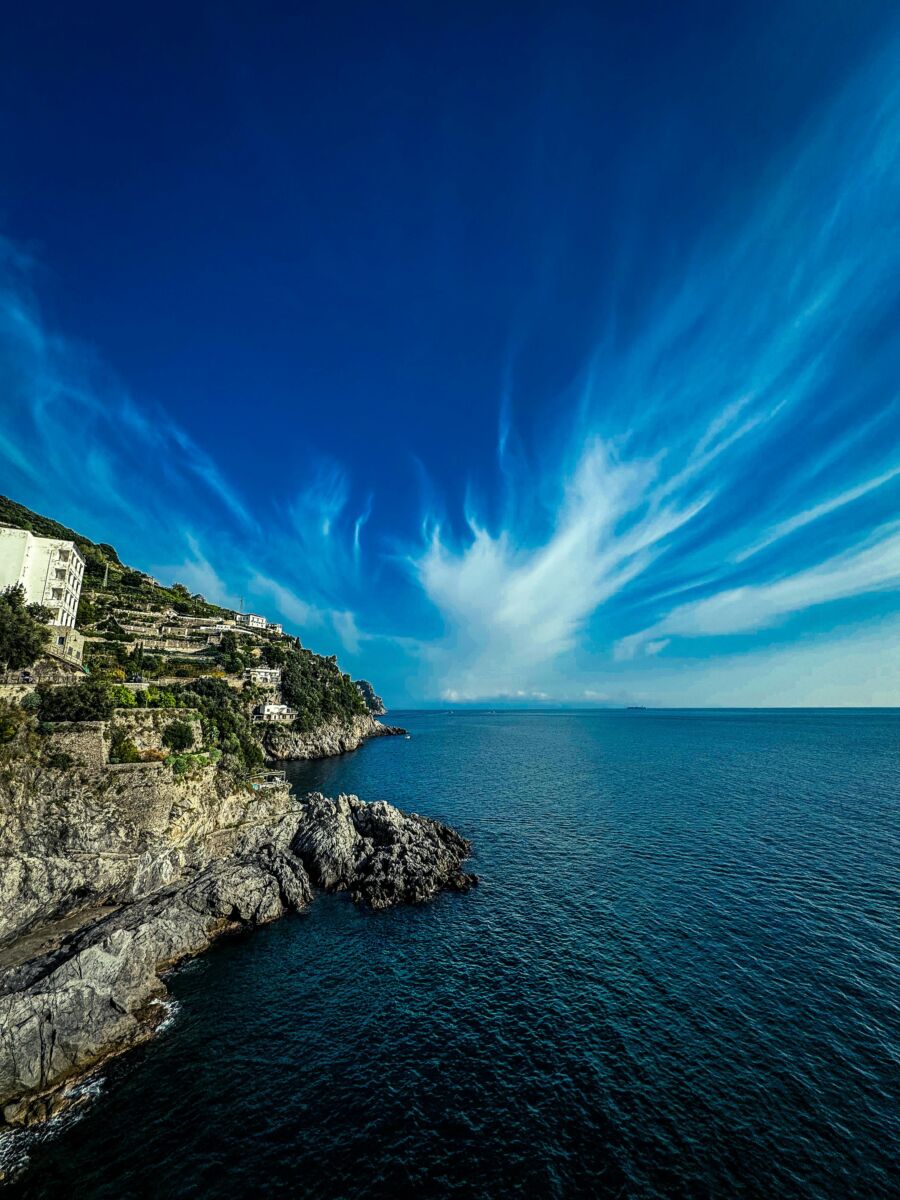 Scenic coastline of Maiori in Italy