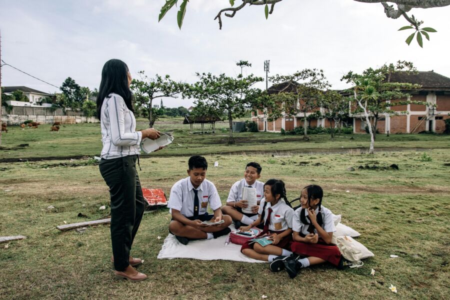 Cultural immersion with school kids