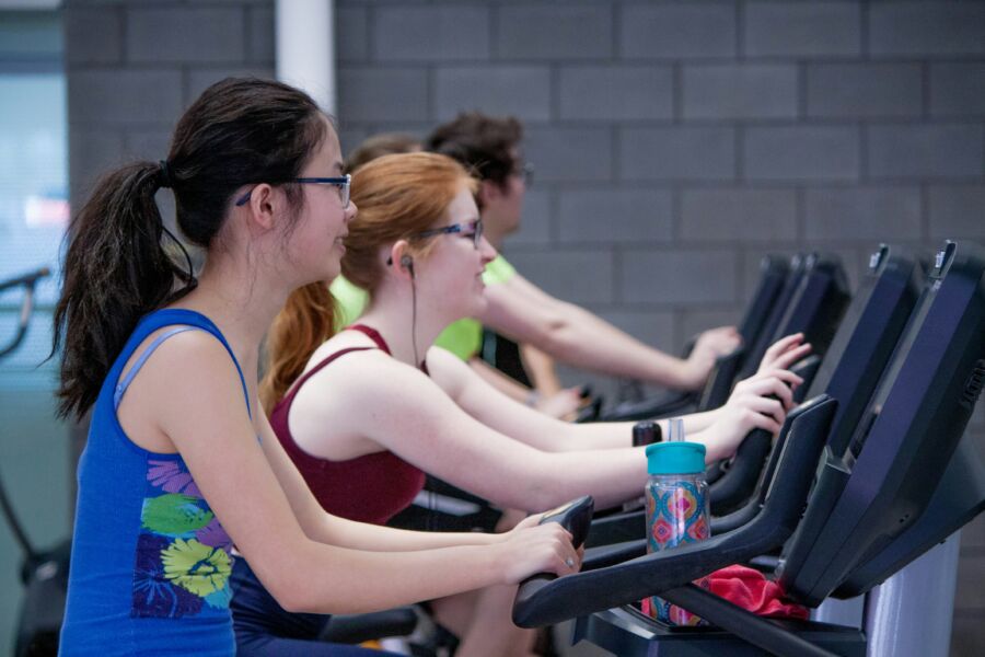 Women exercising