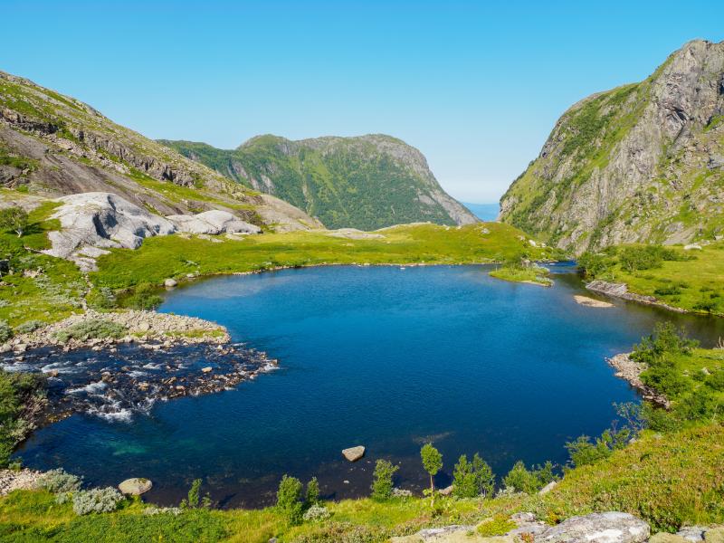 Scenic views at the Folgefonna National Park