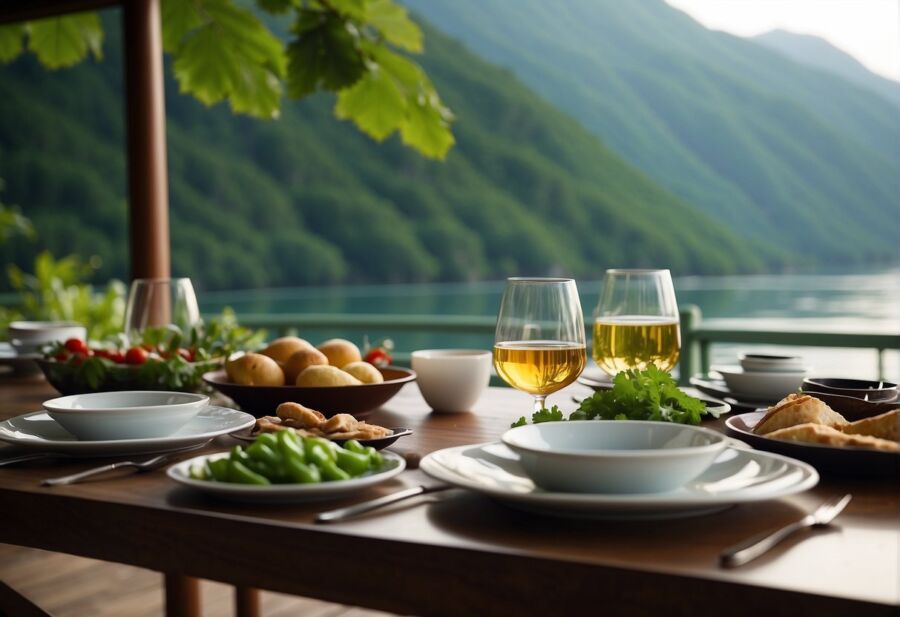 Food and wine offering for Sajek tours