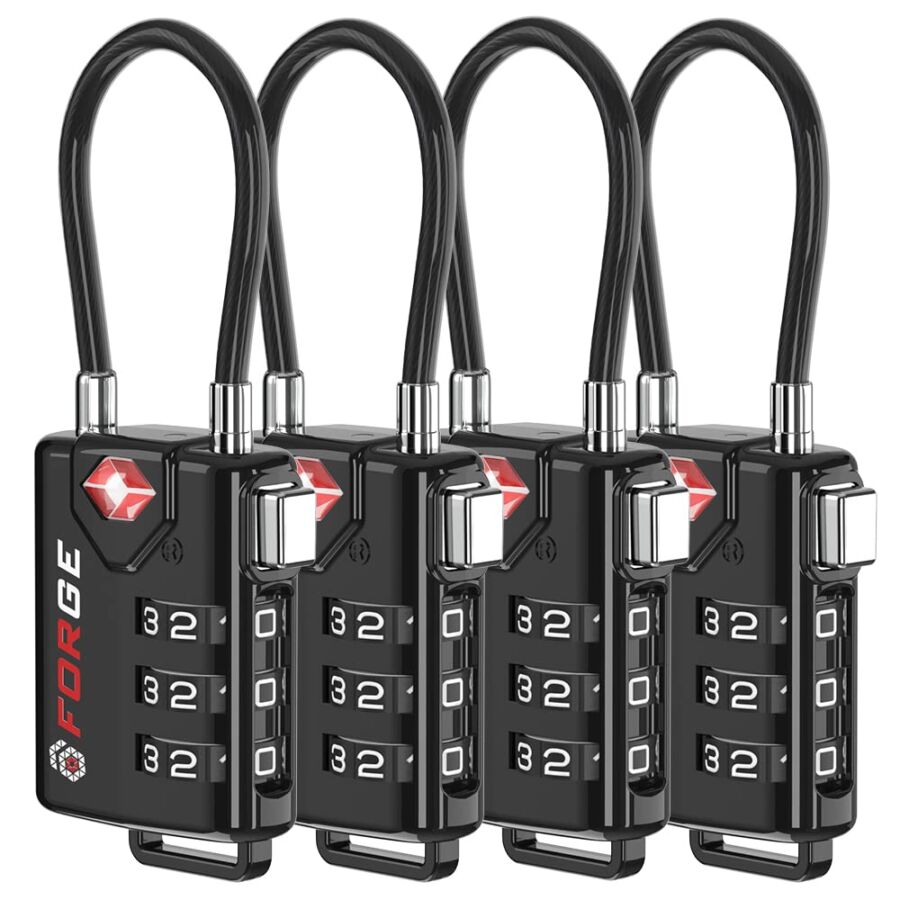 Forge TSA Approved Cable Luggage Locks