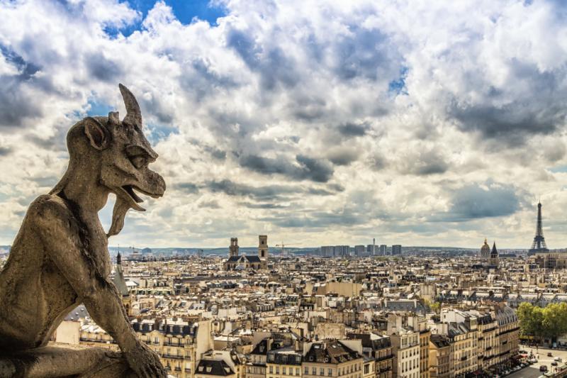 Gargoyle on Notre Dame Cathedral