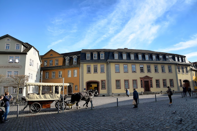 Outside view of Goethe's House in Germany
