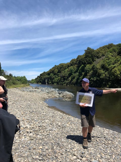 Tour guide at Kaitoke Regional Park