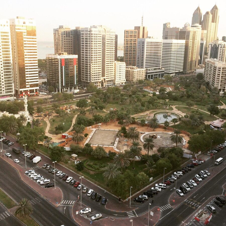 Aerial view of Khalifa Park