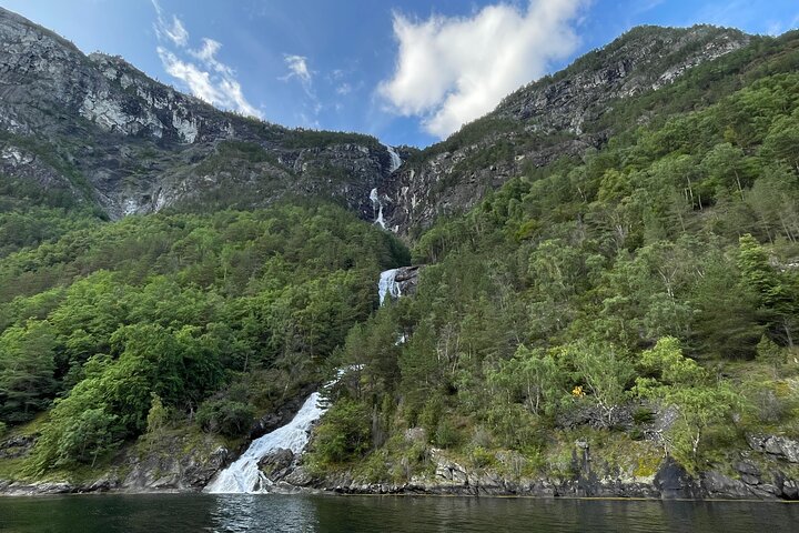 Kjelfossen waterfalls in Norway