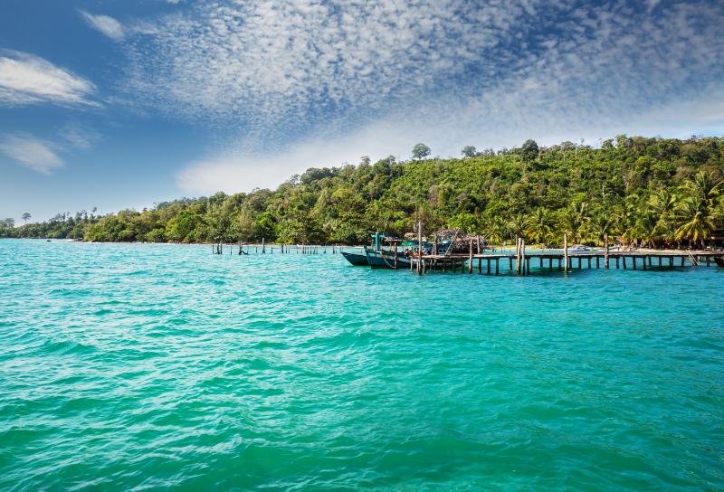 Boats at Koh Rong Sanloem
