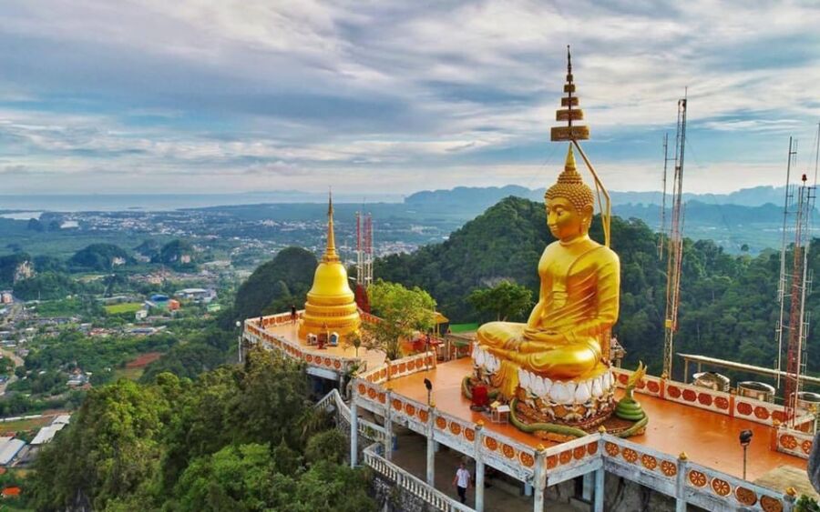 Golden buddha in Krabi Town