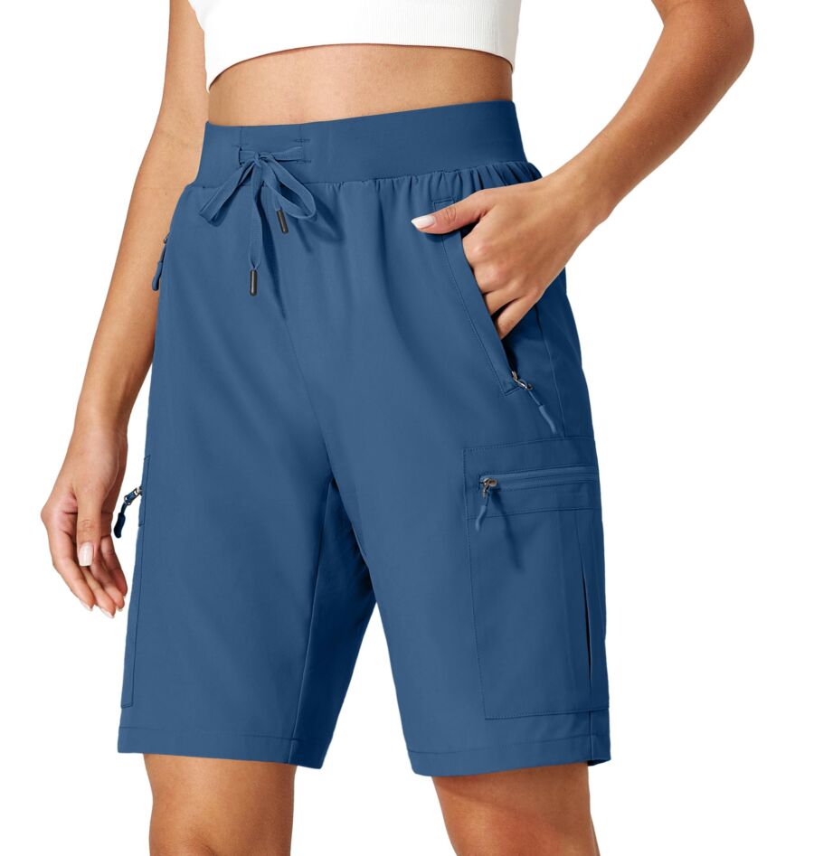 Ksmien Women's Hiking Cargo Shorts