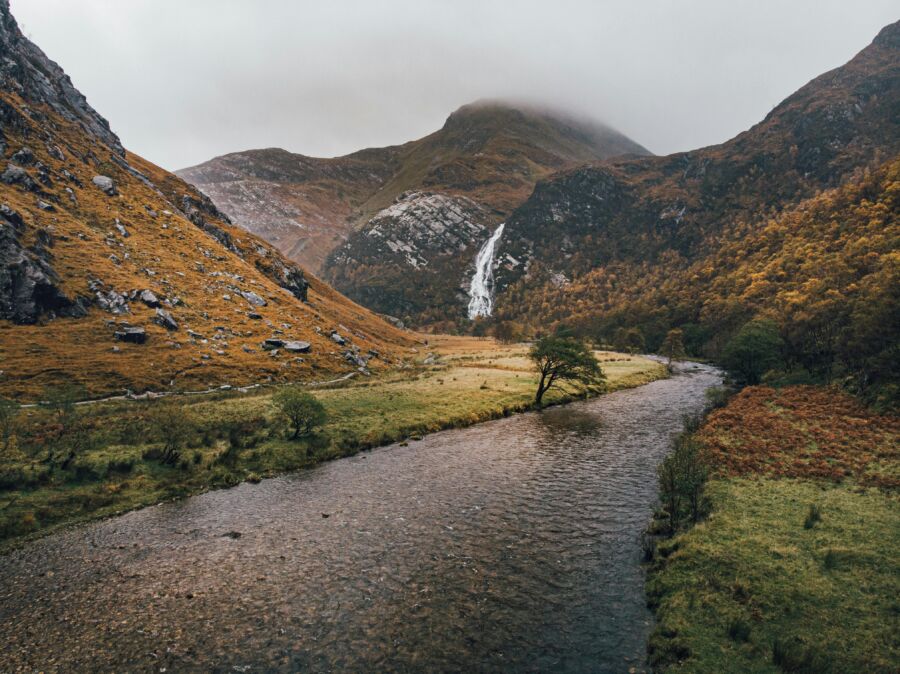 Lake District road in the UK