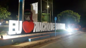 Letreiro Turístico Eu Amo Riacho de Santana