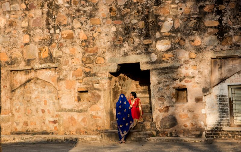 Women at the Lohagarh Fort
