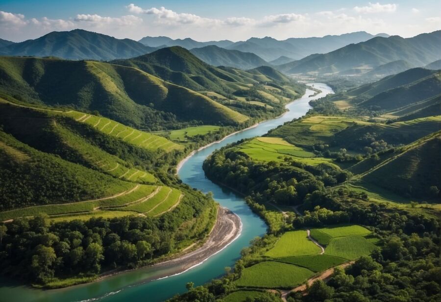 Amazing nature views and lush greeneries over Sajek Valley