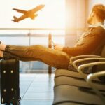 Man waiting for flight