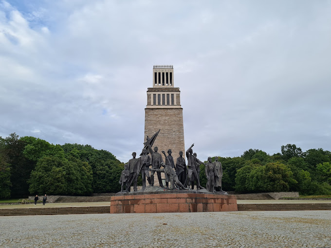 Memorial monument at the Buchenwald Memorial