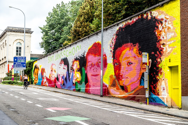 Muurschildering Brusselsestraat