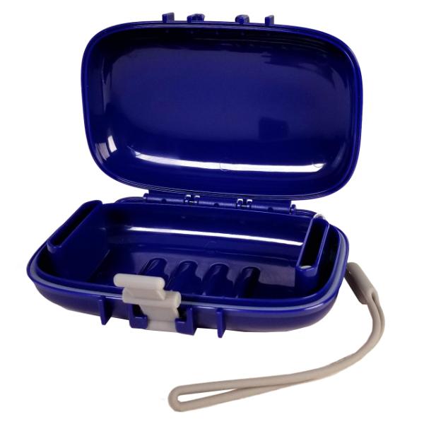 Carry-Dri EZ Travel Bar Soap Container & Dish - Dries with Patented Air Vents - Durable Leakproof Soap Holder - Compact Soap Bar Cas
