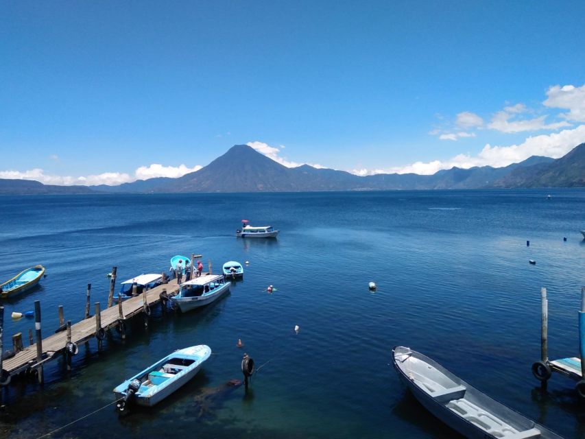 Panajachel lake with crystal clear waters