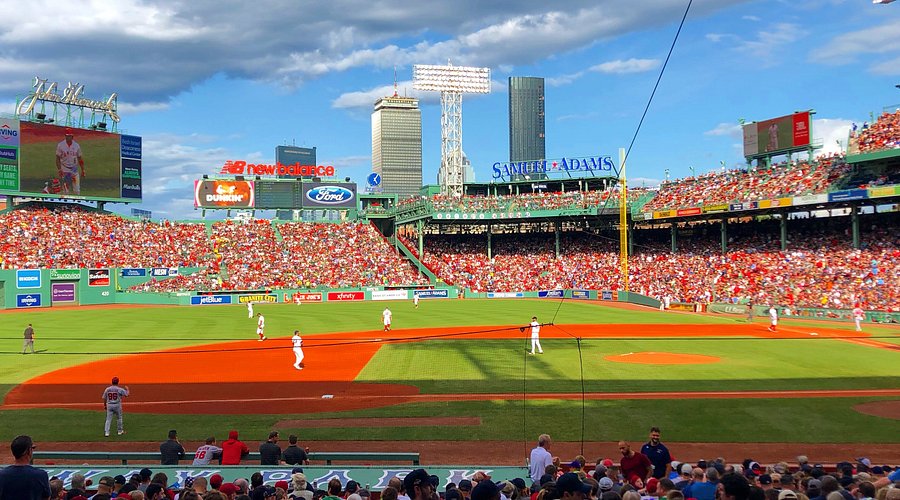 People watching games at the Fenway Park