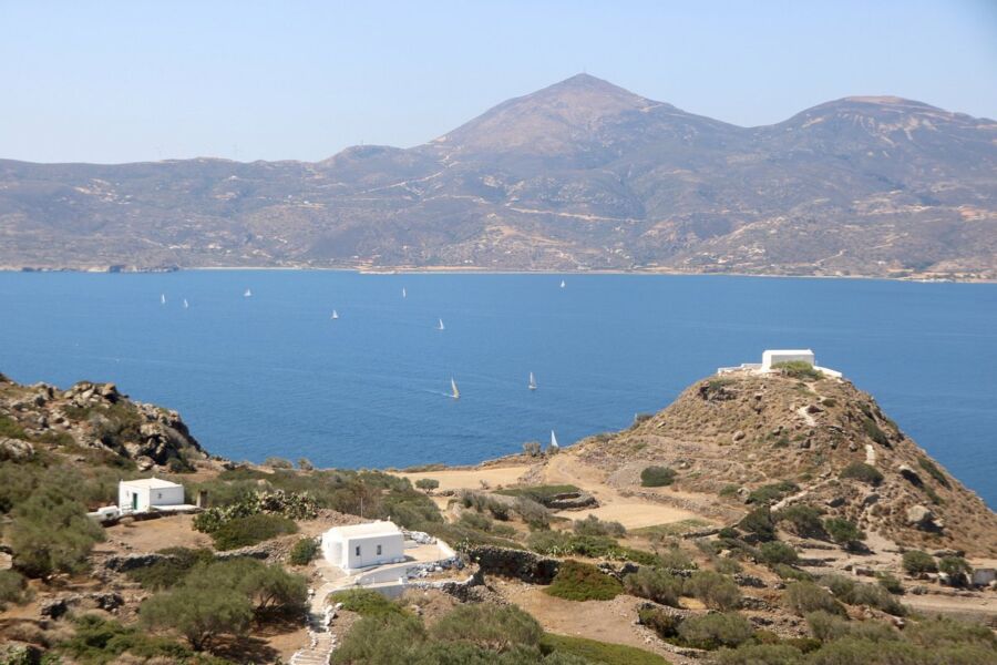 Coastal views in Plaka in Greece