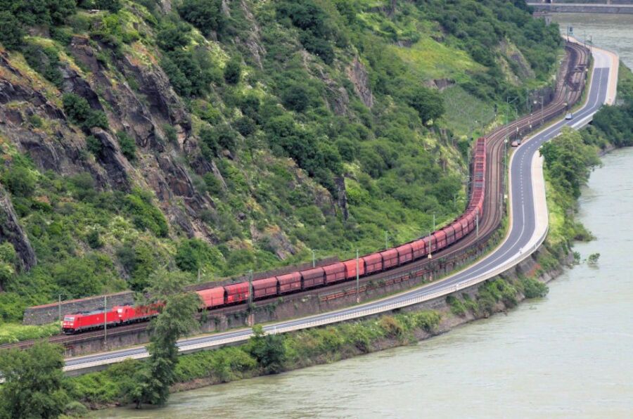 Amazing views riding the Rhine Valley Line in Germany