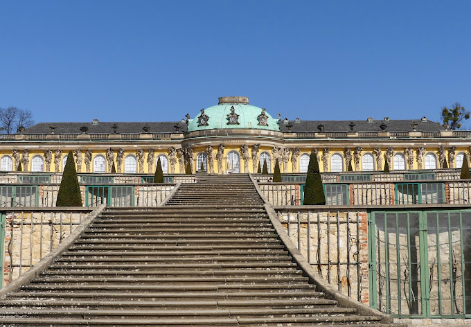 Stairs at the Sanssouci Palace