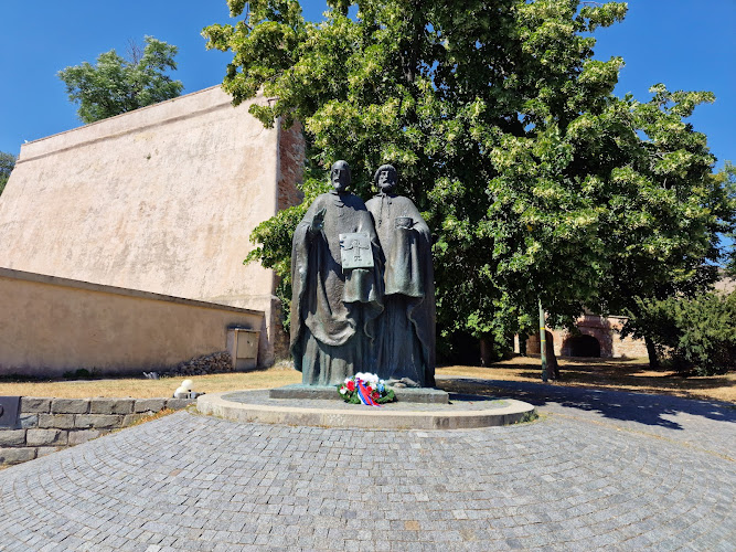 Sculpture of St. Cyril and Methodius in Nitra