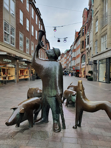 Shepherd with pigs