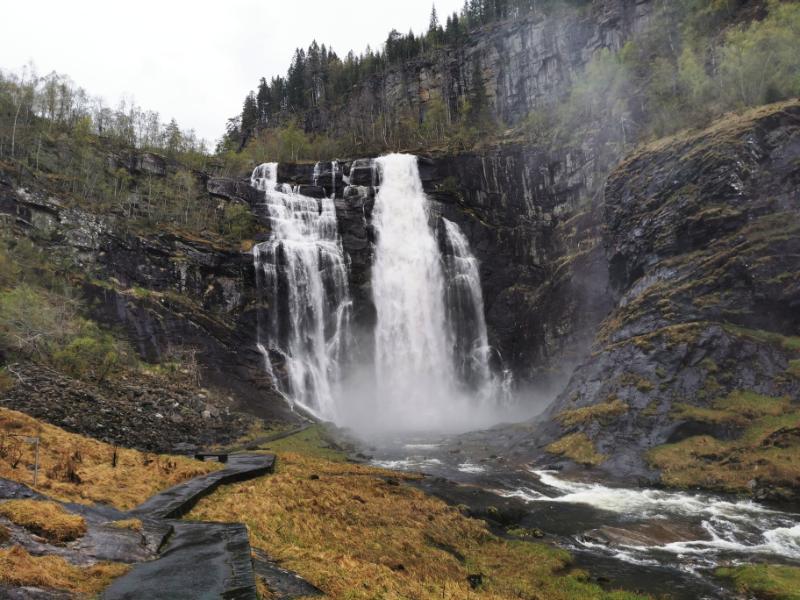 Skjervsfossen Waterfall
