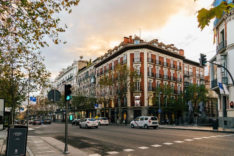 A busy street in Malasaña Spain