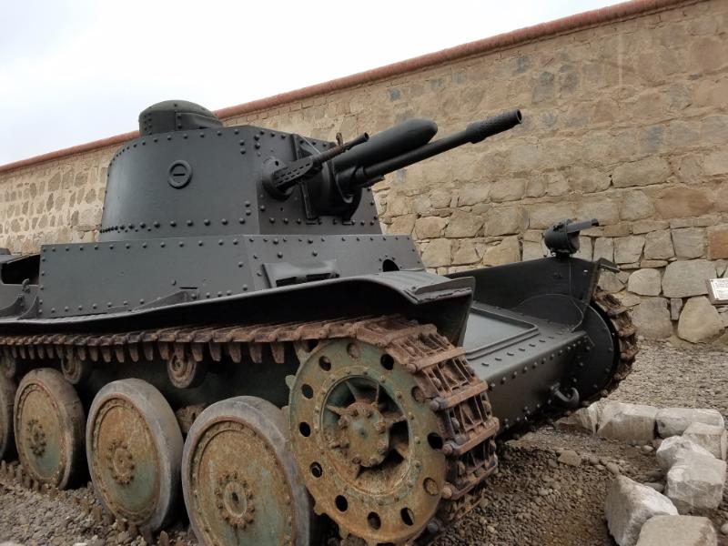 Tank in a war museum in siem reap